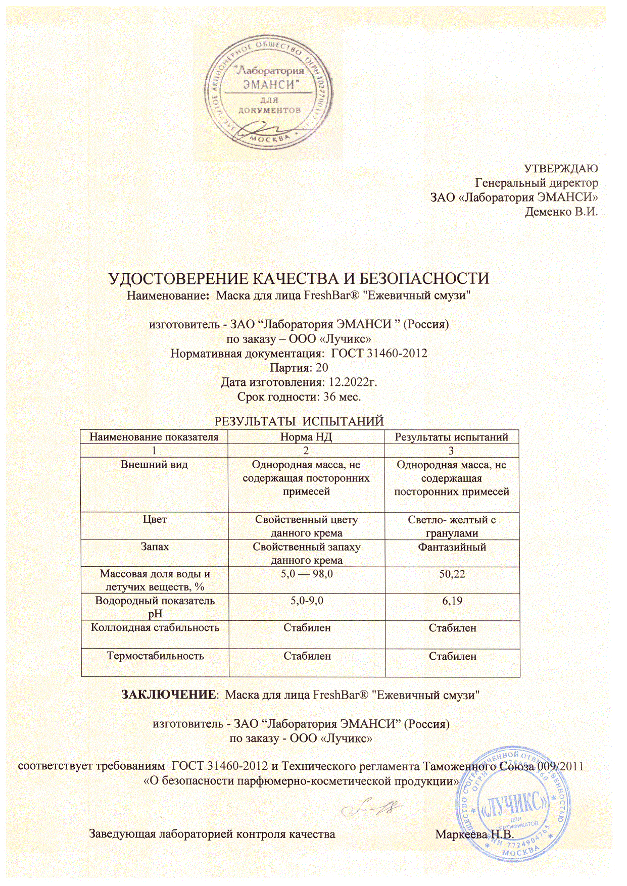 Паспорт №122022